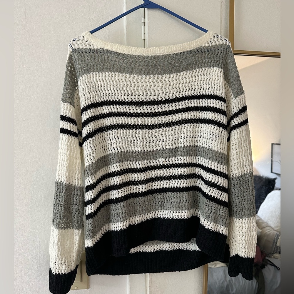 Black and White Stripped Sweater